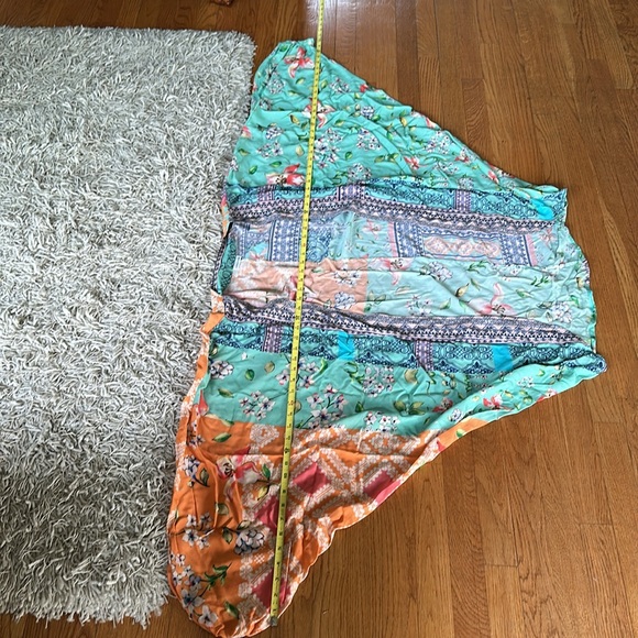 Anthropologie Cocoon Kimono Mixed Print Topper One Size Floral Modal Layer Boho - Picture 13 of 16